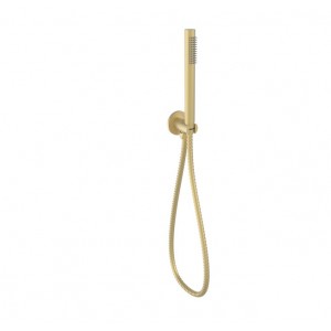 Tube Round Brushed Gold Hand Shower